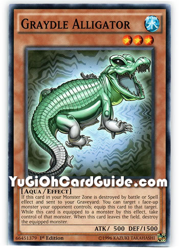 Yu-Gi-Oh Card: Graydle Alligator