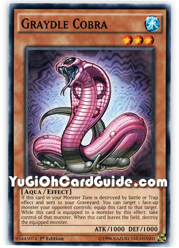 Yu-Gi-Oh Card: Graydle Cobra