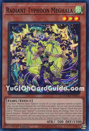 Yu-Gi-Oh Card: Radiant Typhoon Meghala