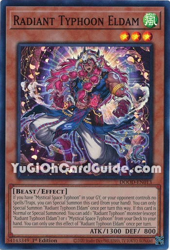 Yu-Gi-Oh Card: Radiant Typhoon Eldam
