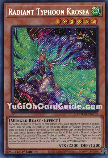 Yu-Gi-Oh Card: Radiant Typhoon Krosea