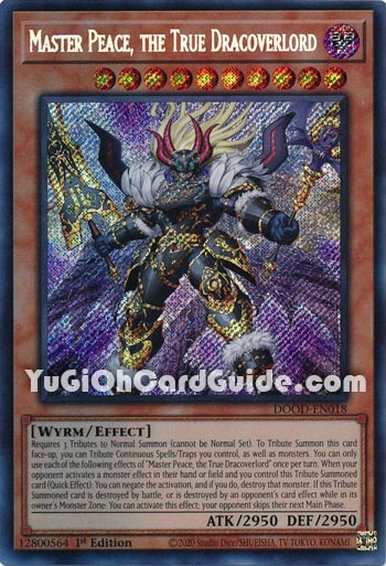Yu-Gi-Oh Card: Master Peace, the True Dracoverlord
