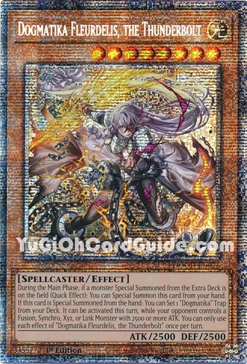 Yu-Gi-Oh Card: Dogmatika Fleurdelis, the Thunderbolt