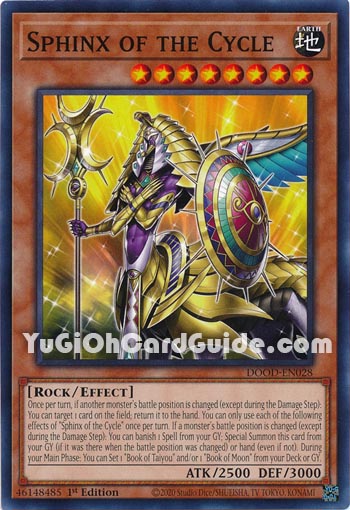 Yu-Gi-Oh Card: Sphinx of the Cycle