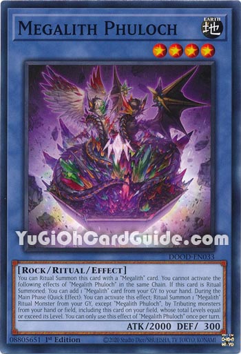 Yu-Gi-Oh Card: Megalith Phuloch