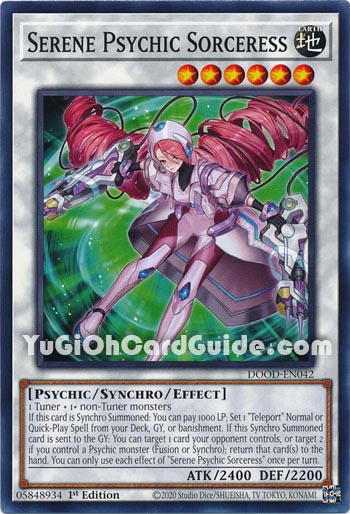 Yu-Gi-Oh Card: Serene Psychic Sorceress