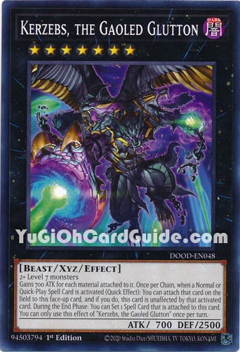 Yu-Gi-Oh Card: Kerzebs, the Gaoled Glutton