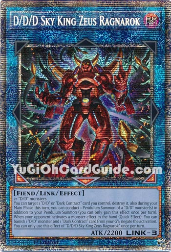 Yu-Gi-Oh Card: D/D/D Sky King Zeus Ragnarok