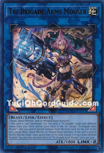 Yu-Gi-Oh Card: Tri-Brigade Arms Mouser