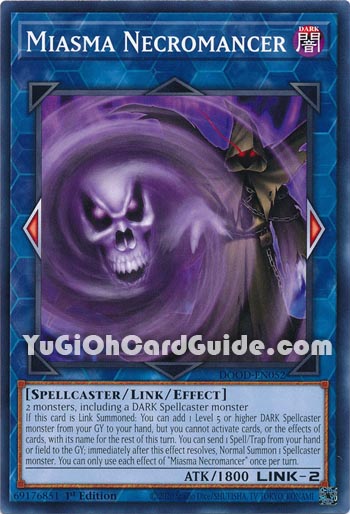Yu-Gi-Oh Card: Miasma Necromancer