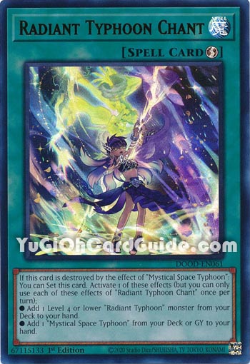 Yu-Gi-Oh Card: Radiant Typhoon Chant