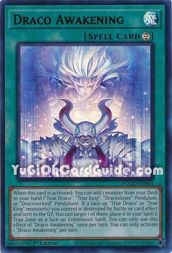 Yu-Gi-Oh Card: Draco Awakening