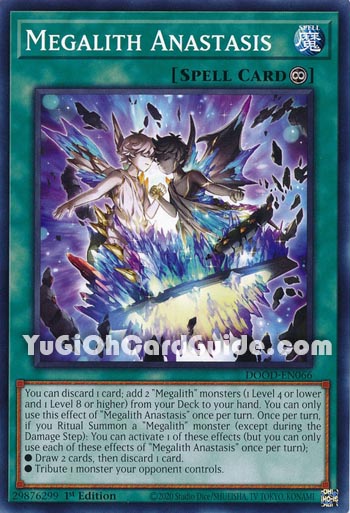 Yu-Gi-Oh Card: Megalith Anastasis