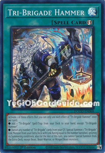 Yu-Gi-Oh Card: Tri-Brigade Hammer