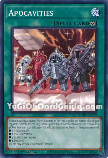 Yu-Gi-Oh Card: Apocavities