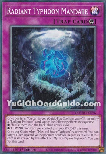 Yu-Gi-Oh Card: Radiant Typhoon Mandate