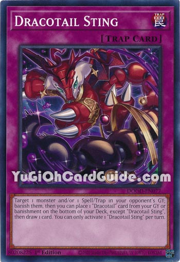 Yu-Gi-Oh Card: Dracotail Sting