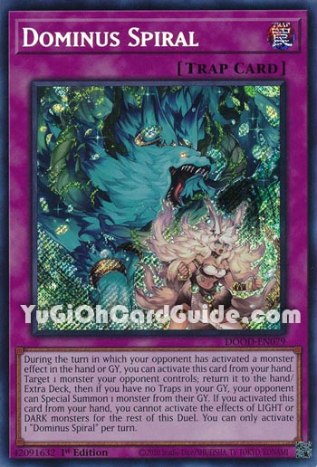 Yu-Gi-Oh Card: Dominus Spiral