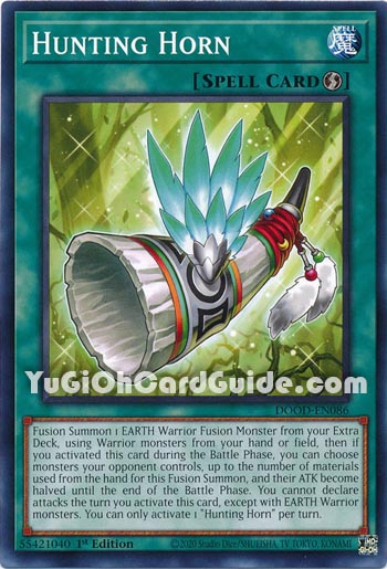 Yu-Gi-Oh Card: Hunting Horn