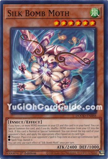Yu-Gi-Oh Card: Silk Bomb Moth
