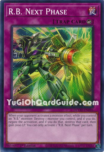 Yu-Gi-Oh Card: R.B. Next Phase