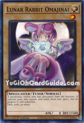Yu-Gi-Oh Card: Lunar Rabbit Omajinai