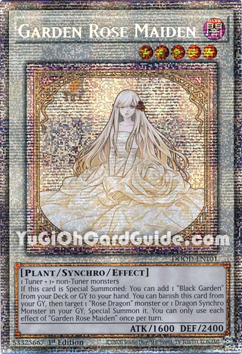 Yu-Gi-Oh Card: Garden Rose Maiden