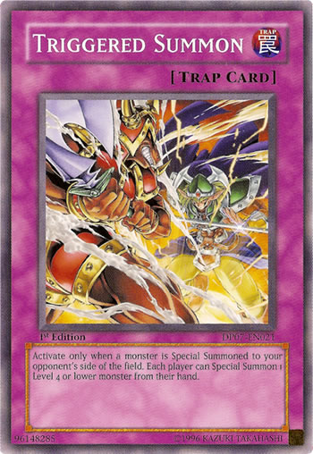 Yu-Gi-Oh Card: Triggered Summon