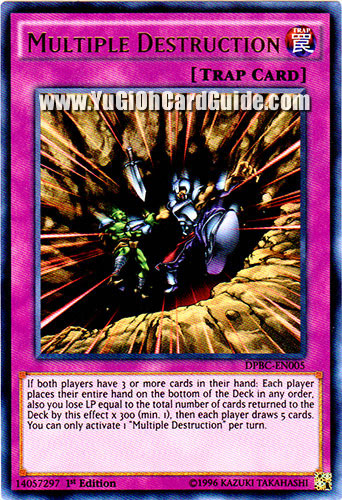 Yu-Gi-Oh Card: Multiple Destruction