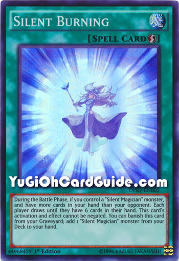 Yu-Gi-Oh Card: Silent Burning