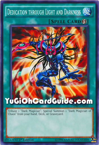 Yu-Gi-Oh Card: Dedication through Light and Darkness