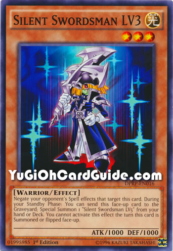Yu-Gi-Oh Card: Silent Swordsman LV3