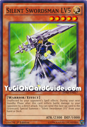 Yu-Gi-Oh Card: Silent Swordsman LV5