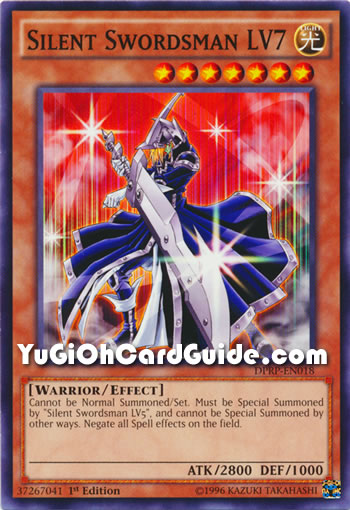 Yu-Gi-Oh Card: Silent Swordsman LV7