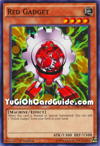 Yu-Gi-Oh Card: Red Gadget