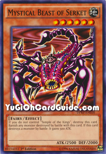 Yu-Gi-Oh Card: Mystical Beast of Serket