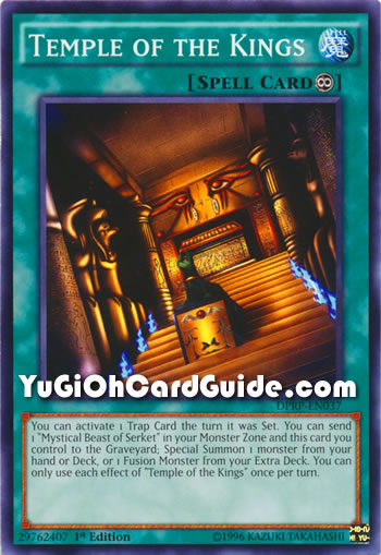 Yu-Gi-Oh Card: Temple of the Kings