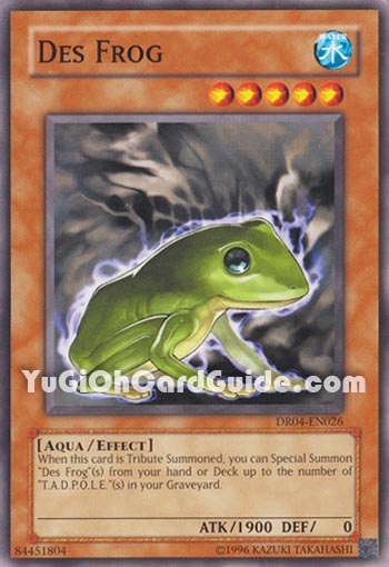 Yu-Gi-Oh Card: Des Frog