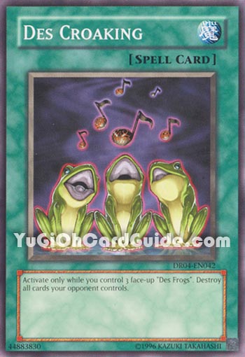 Yu-Gi-Oh Card: Des Croaking
