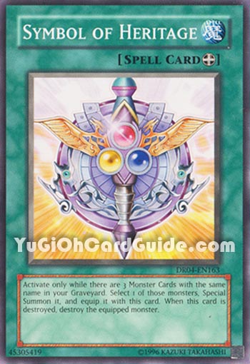 Yu-Gi-Oh Card: Symbol of Heritage