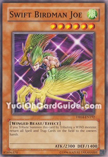 Yu-Gi-Oh Card: Swift Birdman Joe