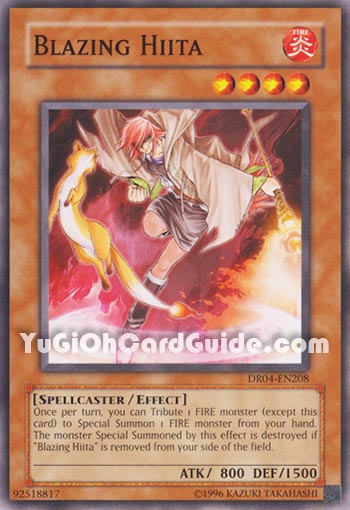 Yu-Gi-Oh Card: Blazing Hiita