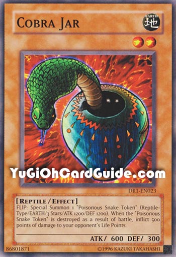 Yu-Gi-Oh Card: Cobra Jar