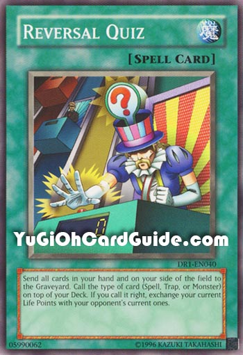Yu-Gi-Oh Card: Reversal Quiz