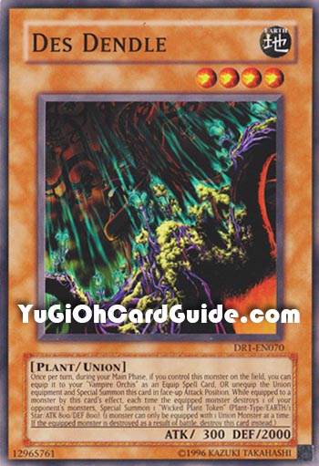 Yu-Gi-Oh Card: Des Dendle