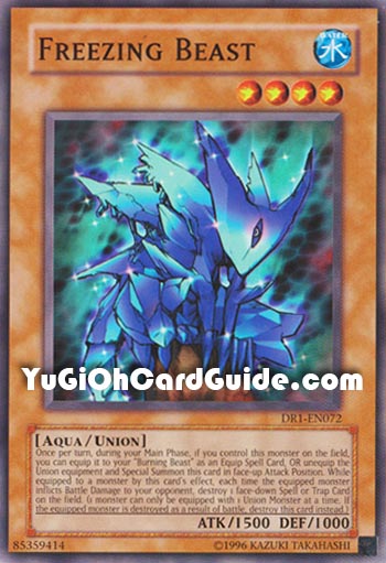 Yu-Gi-Oh Card: Freezing Beast