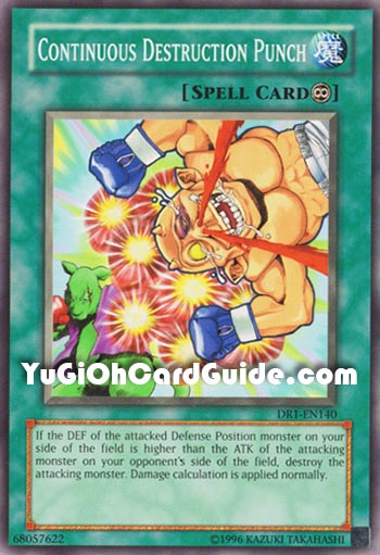 Yu-Gi-Oh Card: Continuous Destruction Punch