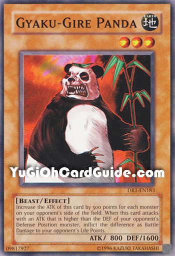 Yu-Gi-Oh Card: Gyaku-Gire Panda