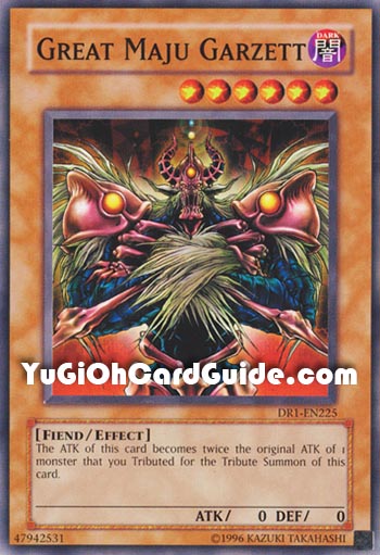 Yu-Gi-Oh Card: Great Maju Garzett