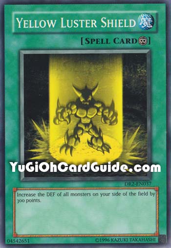 Yu-Gi-Oh Card: Yellow Luster Shield
